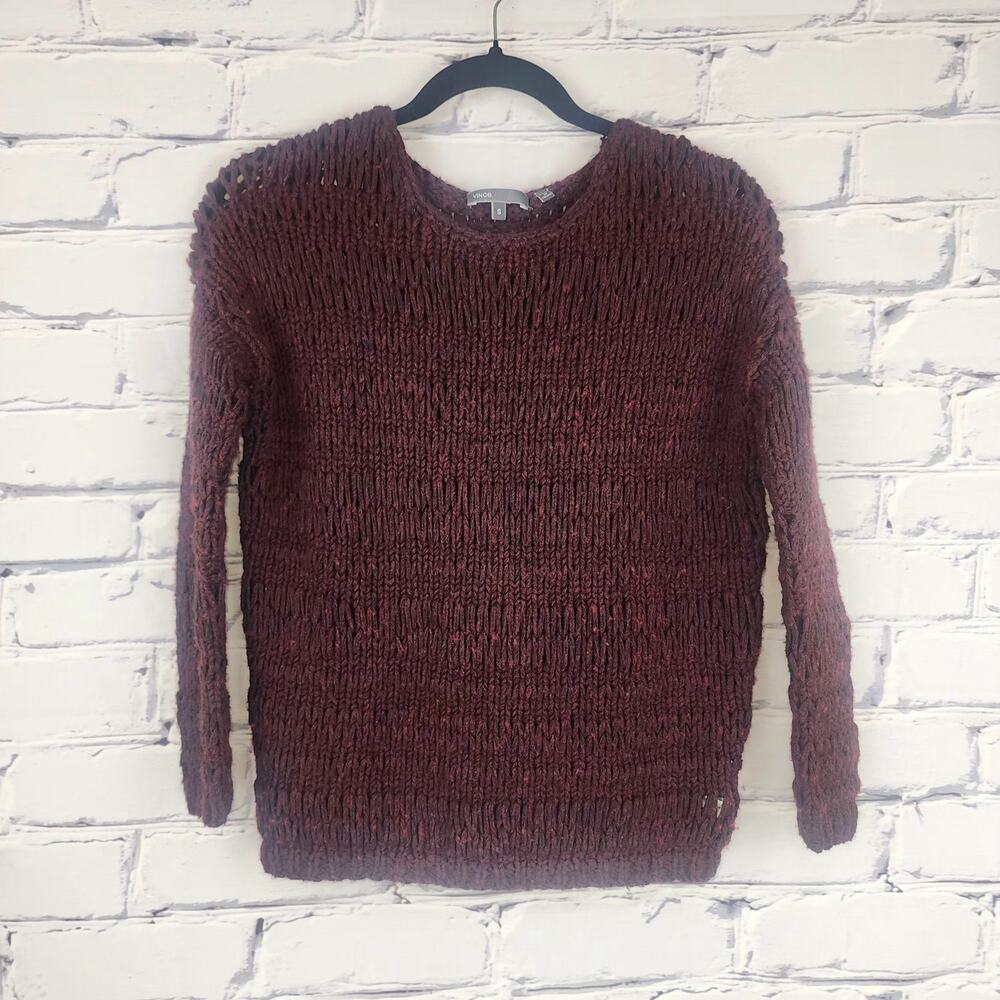 Vince Sweater Womens S Wool Blend Fuzzy Thick cabincore normcore corpcore